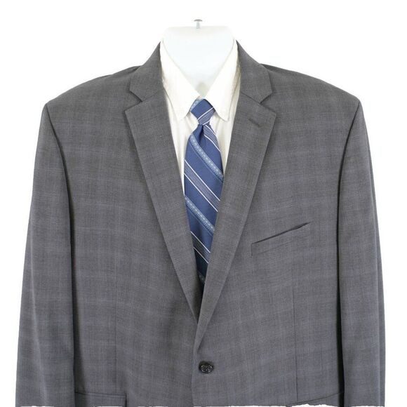 Joseph Abboud Wool Gray 2 Button Blazer‎ 48L Tagged 50L - Picture 1 of 11